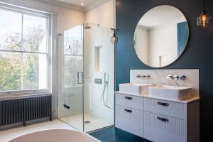Arior Design victorian villa blue bathroom 4